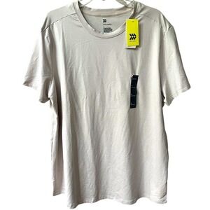 All In Motion Soft Stretch Short Sleeve T Shirt Mens XL Cream Performance NWT